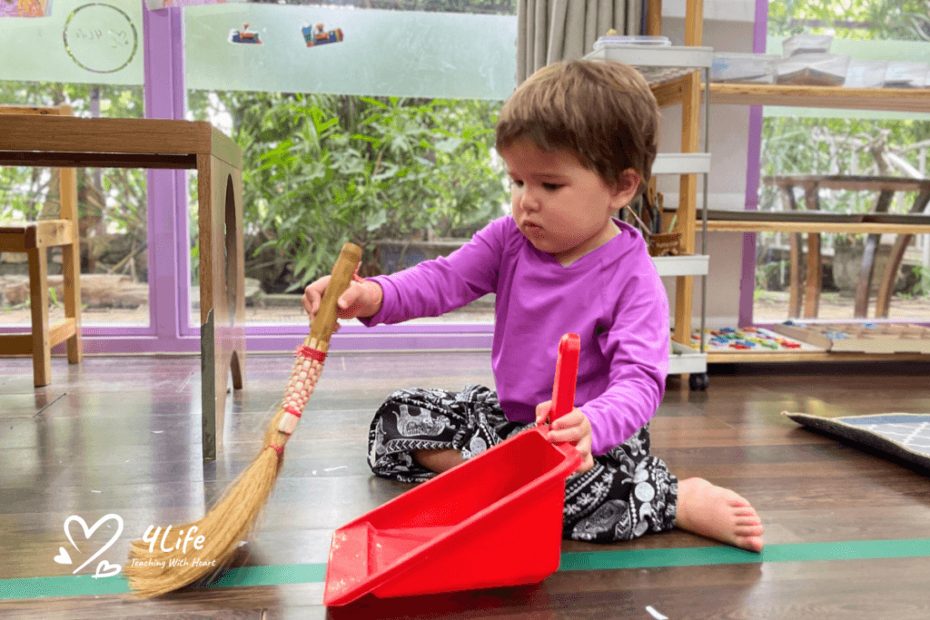 Giving them the chance to help around the house makes them feel valued.