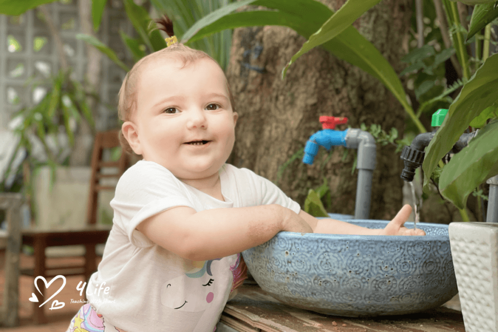 Teaching life skills includes showing them how to care for their surroundings.