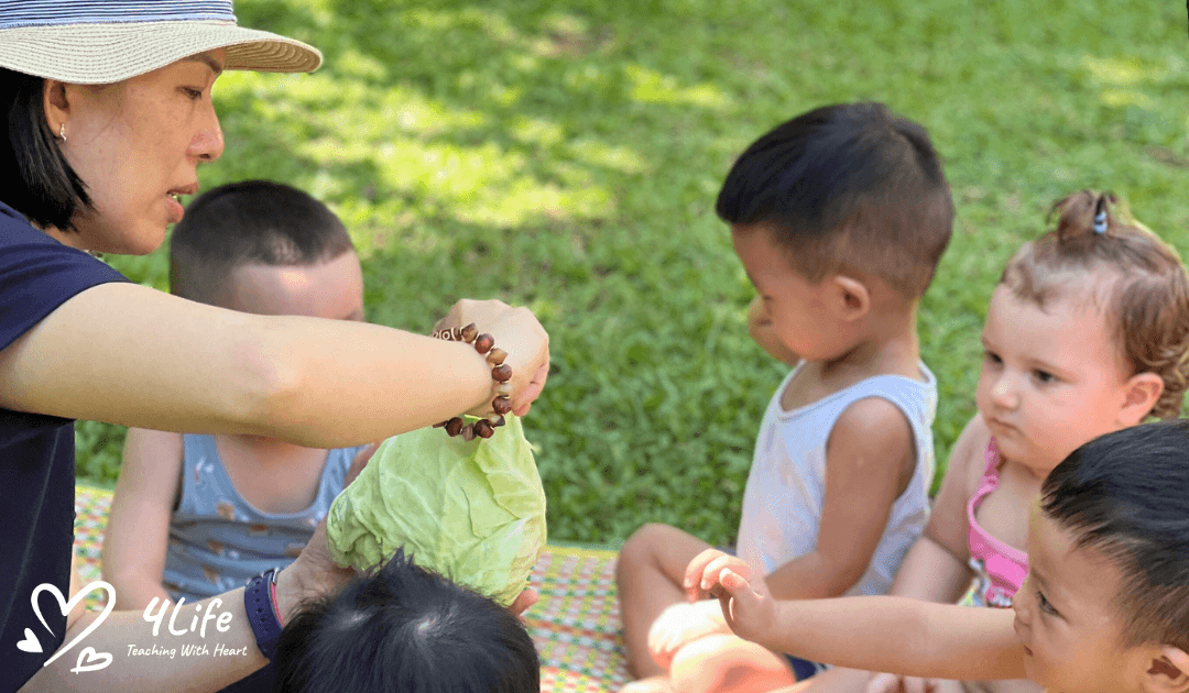 Cabbage Peeling Activity in Nursery Class