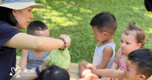 4Life-Education-Cabbage-Peeling-Activity-in-Nursery-Class