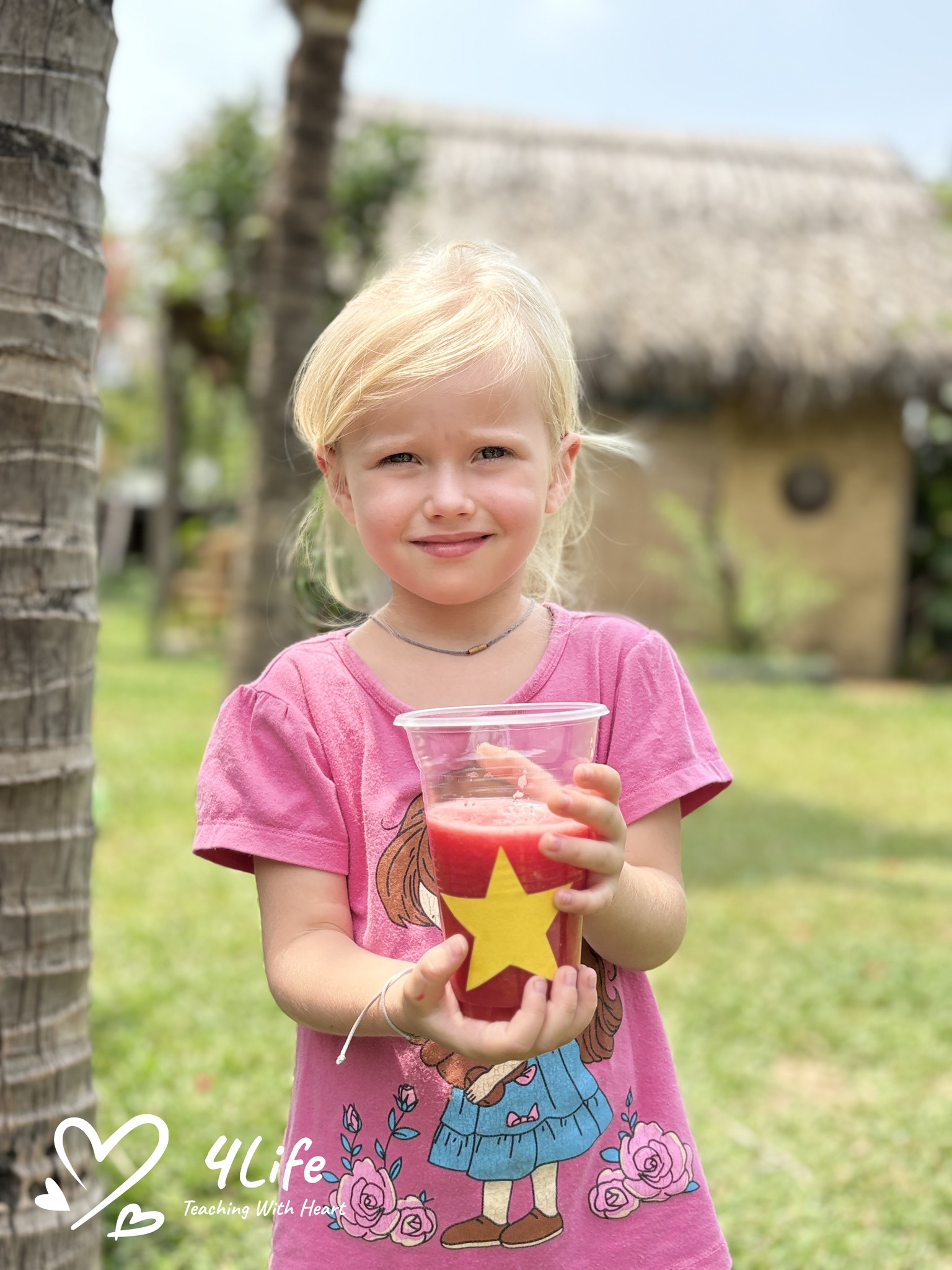Kids Make Their Own Refreshing Watermelon Juice for Summer